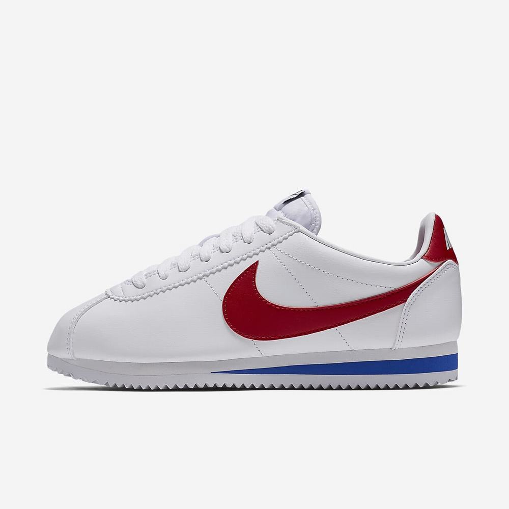 Sneakers Nike Classic Cortez Blanche 0945-138 White/Varsity Royal/Varsity Red Femme | KRZ-72694457